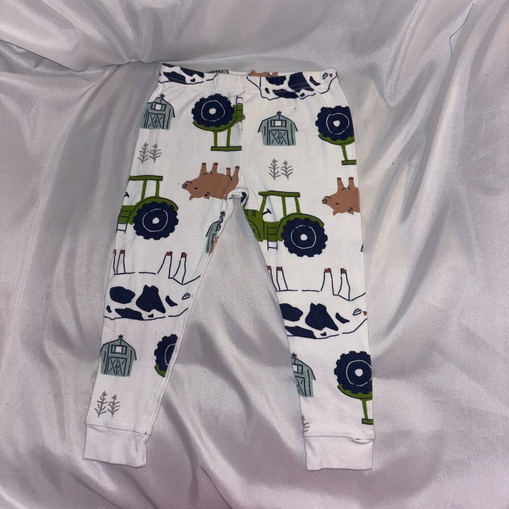 Just One You Pajama PJ Bottoms (Only) Farm Animals Soft Stretchy Boys 2T